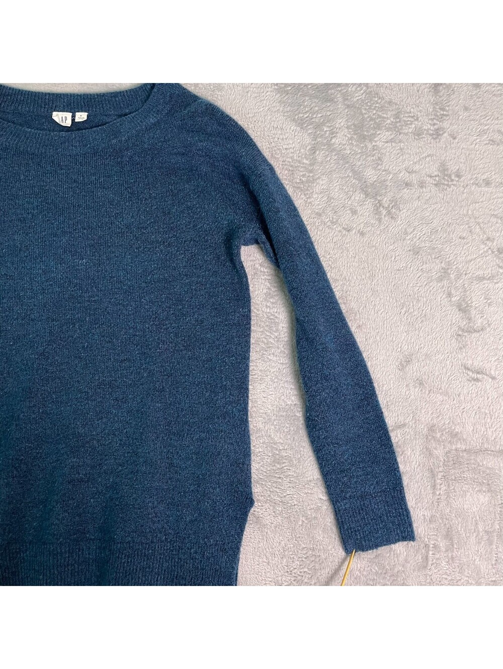 Gap Crew Neck Tunic Sweater Womens S Blue Soft Knit Stretch Pullover Cozy Casual - Picture 7 of 10